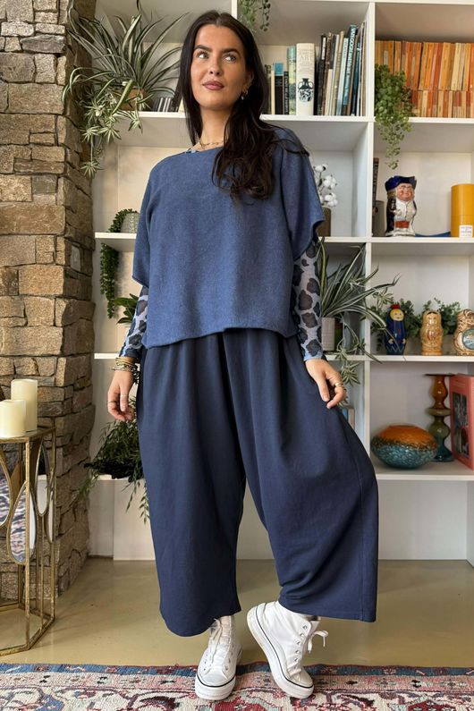 Conrad Layer Knit Denim Marl 